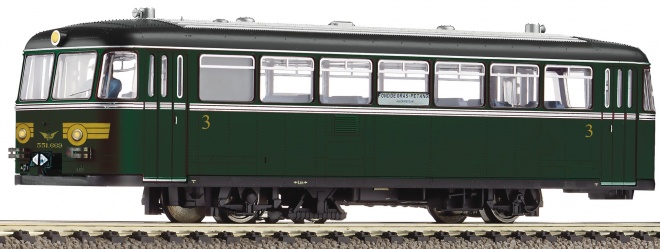 Railbus BR 551 of AMFT Digital with Sound<br /><a href='images/pictures/Fleischmann/230777.jpg' target='_blank'>Full size image</a>
